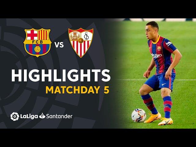 Highlights FC Barcelona vs Sevilla FC (1-1)