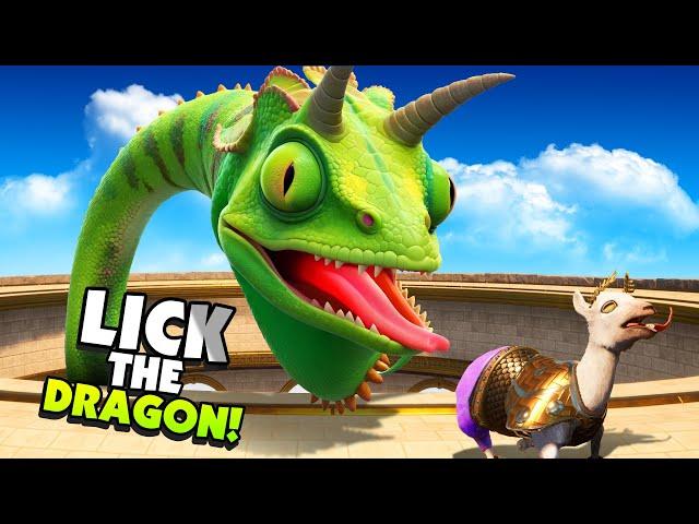 CRAZY Goat Battles the GIANT Hydra Dragon! - Goat Simulator 3