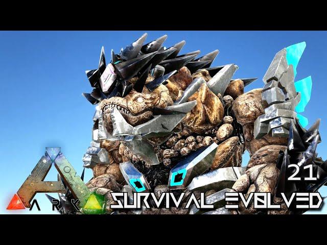 ARK: SURVIVAL EVOLVED - SPEED TEK ROCK GOLEM & DRUID BOSS !!! ETERNAL PROMETHEUS TUNGUSKA E21