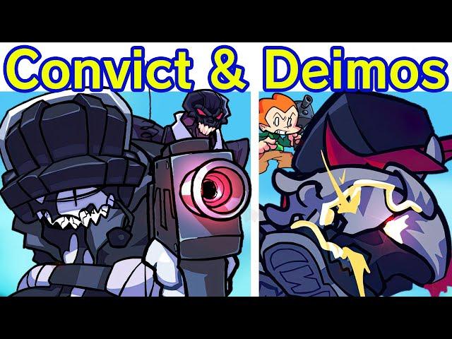 Friday Night Funkin' VS Convict & Deimos | One Shot Mania (FNF Mod) (Pico's School/Madness Combat)