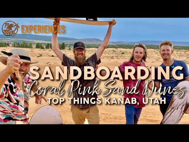 Sand boarding Coral Pink Sand Dunes Utah - Top Things To Do Kanab Utah - Tricks & BTS Fails Crashes