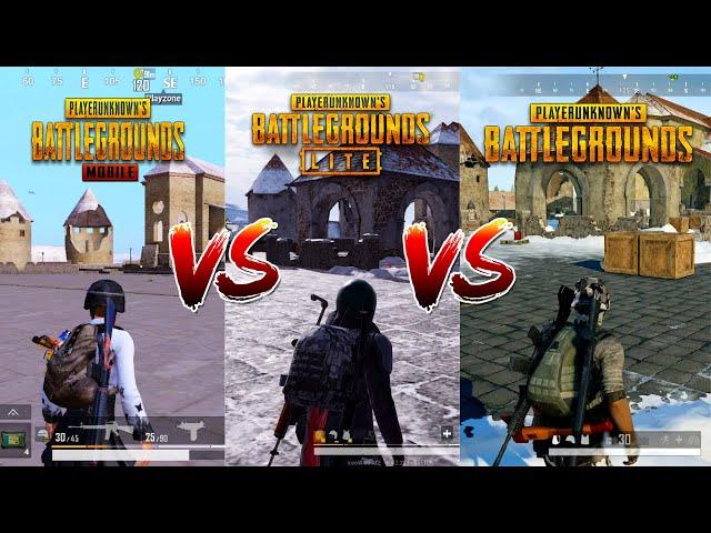 VIKENDI MAP Graphics Comparison | PUBG Steam VS PUBG LITE VS PUBG Mobile