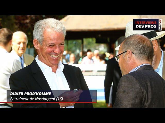 DIDIER PROD'HOMME | ENTRAÎNEUR DE NOSDARGENT | QUINTÉ DU MARDI 1ER OCTOBRE À CHANTILLY