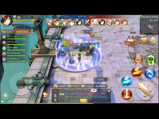 Tales  of Wind / Laplace M / 라플라스M - Pyromancer RUINS DUEL 5v5 Team PvP