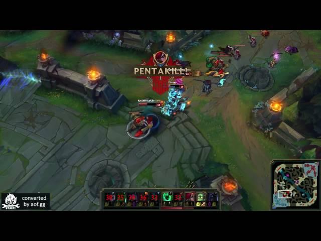 Pentakill by KatOffYourLife (Diamond V) as Katarina on EUW