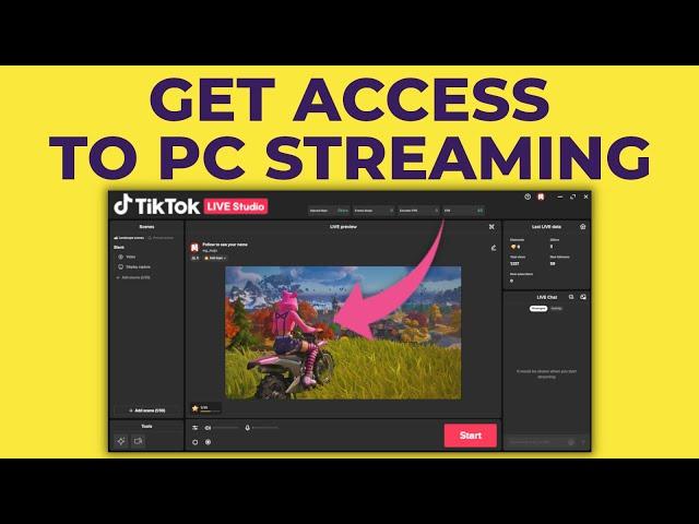 How To Get Access To PC Streaming - TikTok LIVE Studio Tutorial