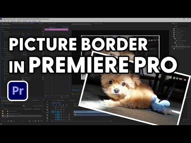 Add a picture border in Premiere