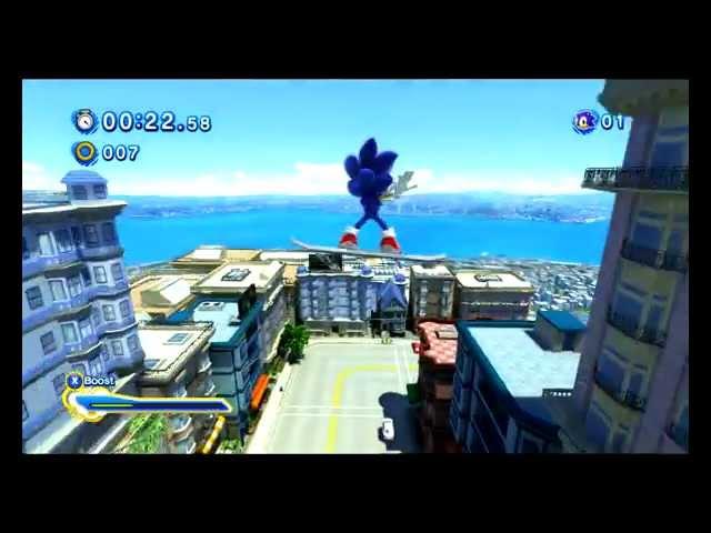 Sonic Generations - Escape from the City Gameplay