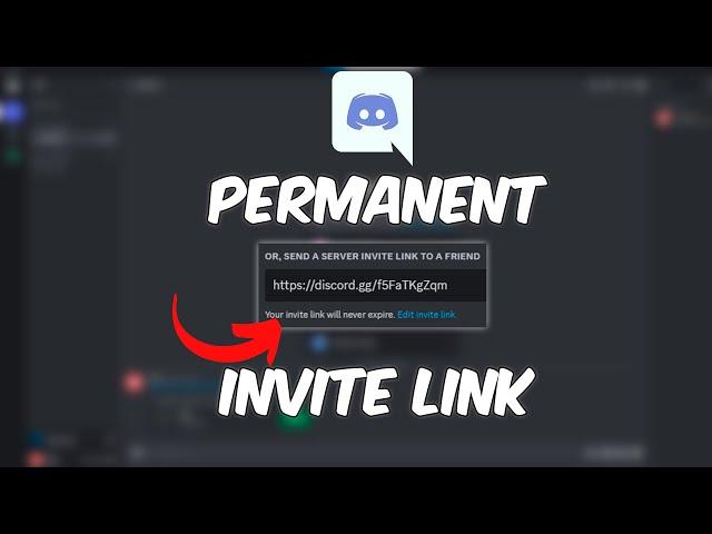 How to Make a Permanent Invite Link on Discord (NEVER EXPIRES)