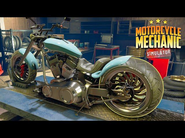 NEW - Motorcycle Mechanic Simulator| Building My Own Repair Shop in My Garage | Demo First Look