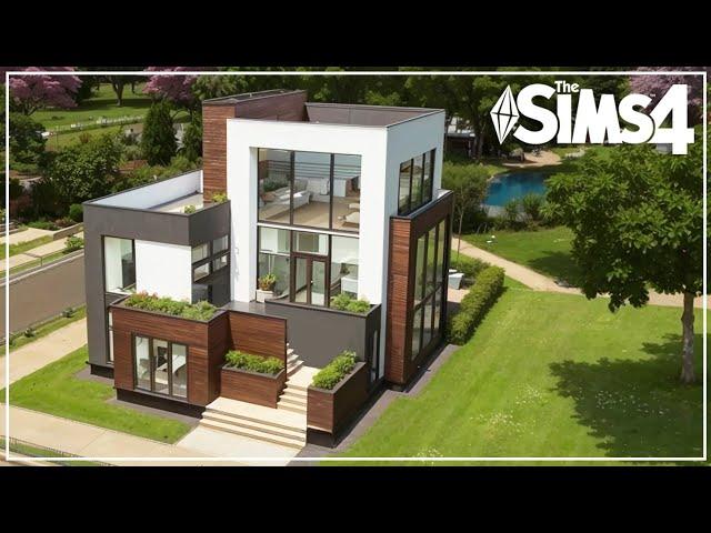 Base Game Modern House | NO CC | Sims 4 Speed Build