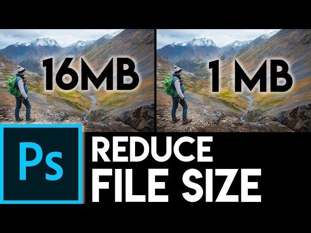 How to reduce file size of image in Photoshop | FAST