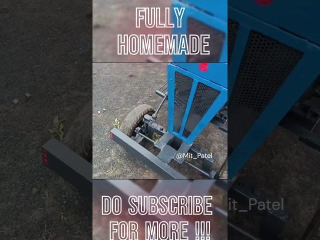 made in garage tractor homemade tractor 4 hp engine #jugaad #mitpatel #minitractor #viral #shorts