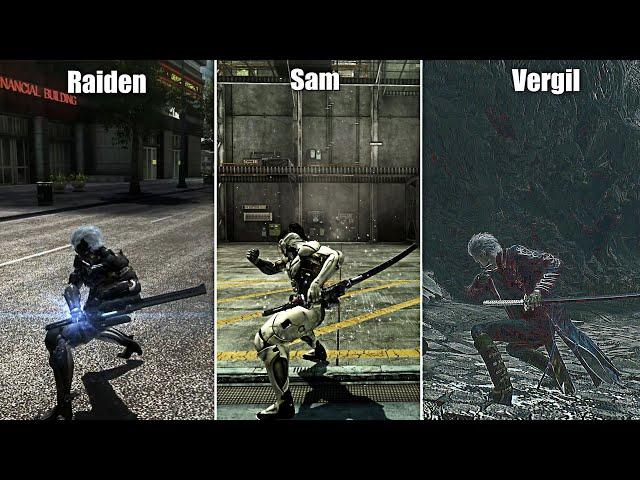 Raiden Vs Jetstream Sam Vs Vergil The best swordsman | Comparison