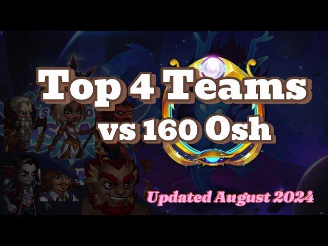 Hero Wars Top 4 Teams vs 160 Osh Asgard Guild Raid