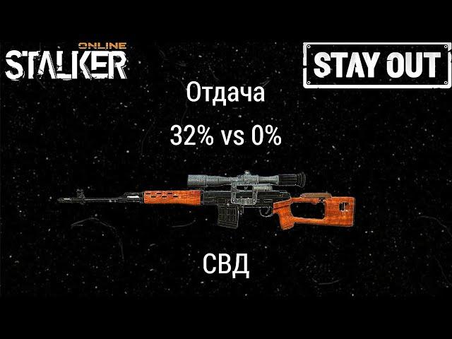 Stalker Online/Stay Out Тест Отдачи СВД. Мод-Сток.