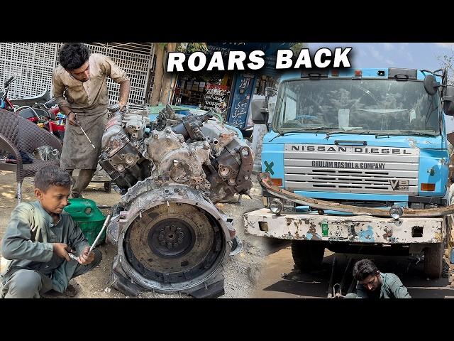 V8 NISSAN Restoration with Basic Tools || How to Rebuild Truck Engine in Budget