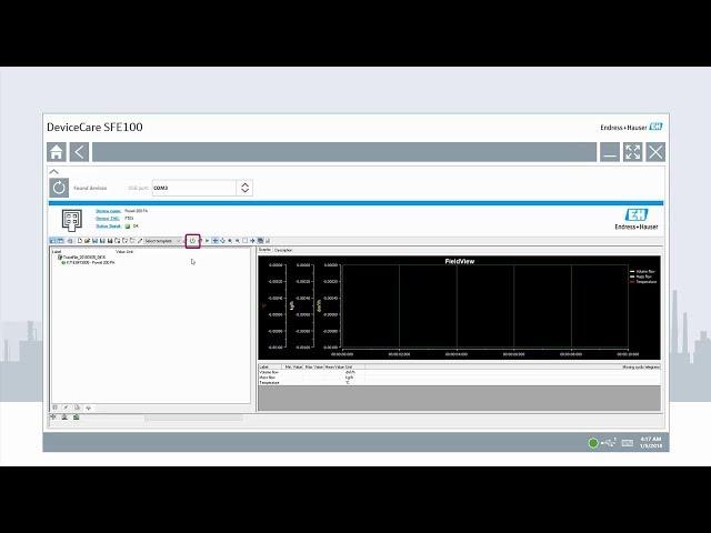 DeviceCare SFE100 - FieldView Line Recorder