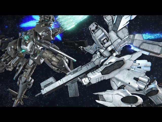 White Glint vs. ALLMIND - Armored Core VI: Fires of Rubicon