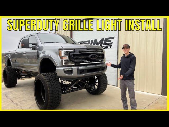 Ford Superduty LED Grille Light Bar Install 2017-2022 !!!