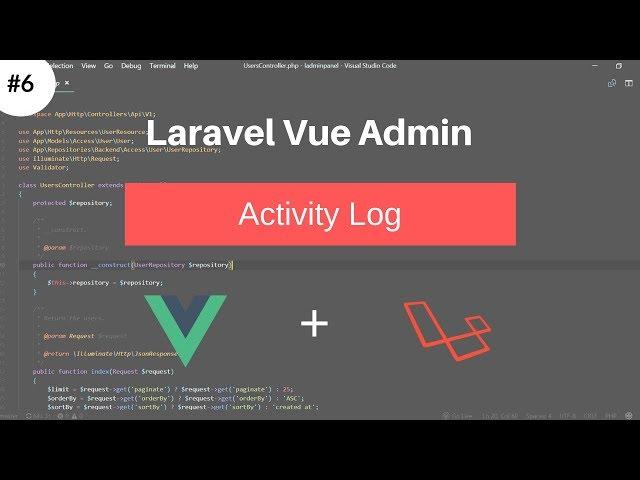 Activity Feed using Laravel Activity Log #Laravel Vue Admin