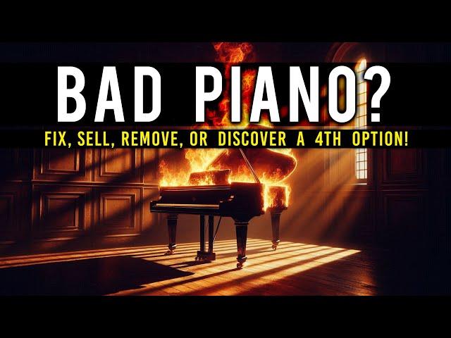 Bad Piano? Fix, Sell, Remove, or Discover a 4th Option!