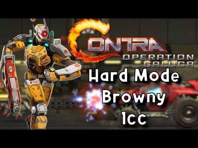 Contra Operation Galuga - 1cc w/ Browny (Hard Mode, 1-Hit Kill, Castlevania OST)