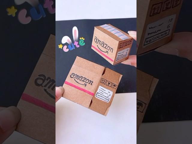 amazon mini parcel box #shorts #tonniartandcraft #love #diy #art #craft