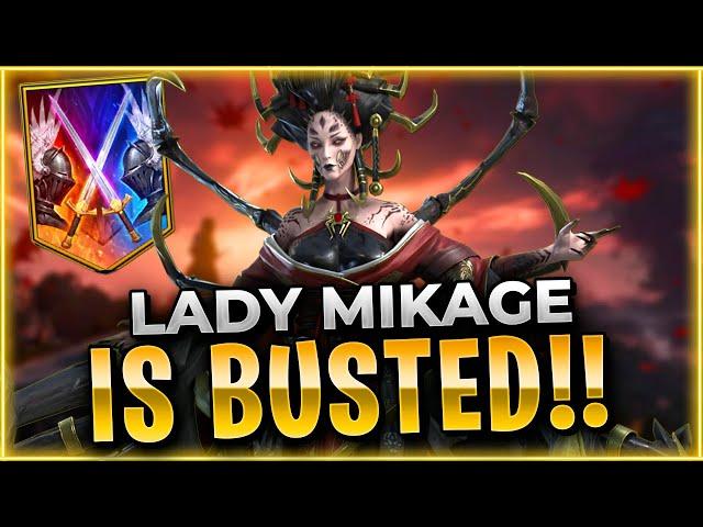 THIS BUILD Makes Mikage SO OP!! Raid: Shadow Legends Lady Mikage Champion Showcase