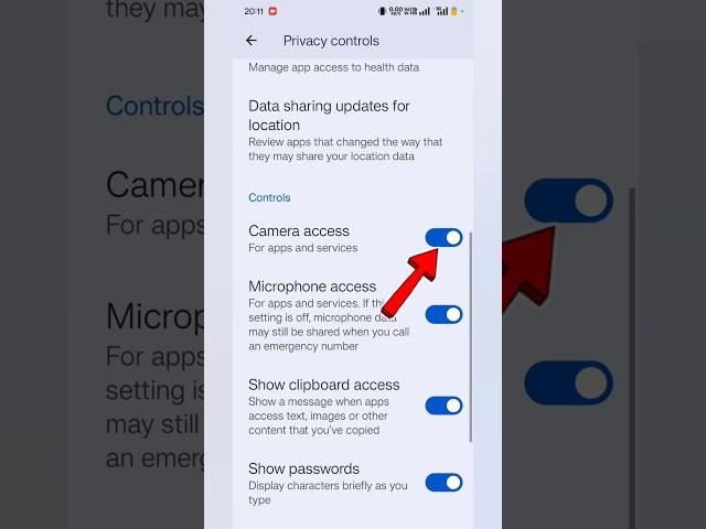 Mobile camera Microphone Green Dot Off  setting | #short #viral #tech #realme
