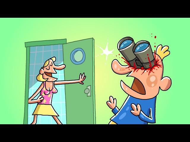 Sneaking into a Locker Room | Cartoon Box 448 | by Frame Order | Hilarious Cartoons