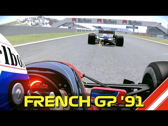 Prost Rewriting History at the 1991 French GP in Assetto Corsa VR.