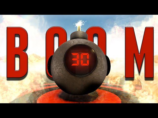 Tick-Tock: Countdown the Clock 30 Second Big Bomb