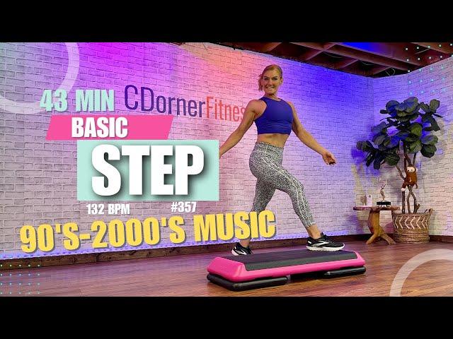 MID-TEMPO BASIC STEP AEROBICS CARDIO - 132 BPM - Stepper Workout 357