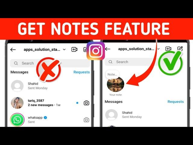 How to Fix Instagram Notes Feature Not Showing (2024) | How to Get Notes On Instagram