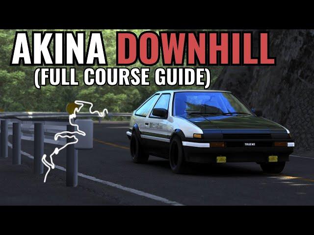 Akina DOWNHILL Full Course GUIDE(Assetto Corsa)