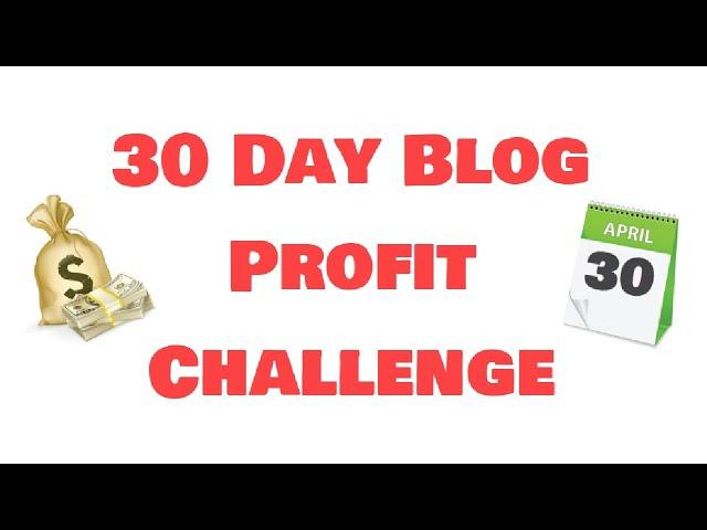 30 Day Blog Profit Challenge