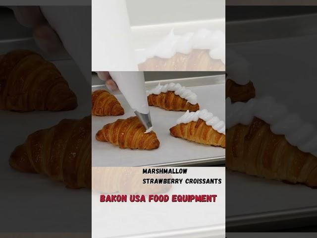 Marshmallow Strawberry Croissants