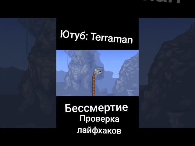 Terraria бессмертие проверка лайфхака !!! ШОКИРОВАН !!! #shorts