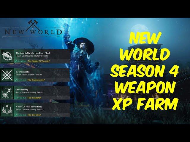 BEST New World 2024 Weapon XP Farm (Season 4)