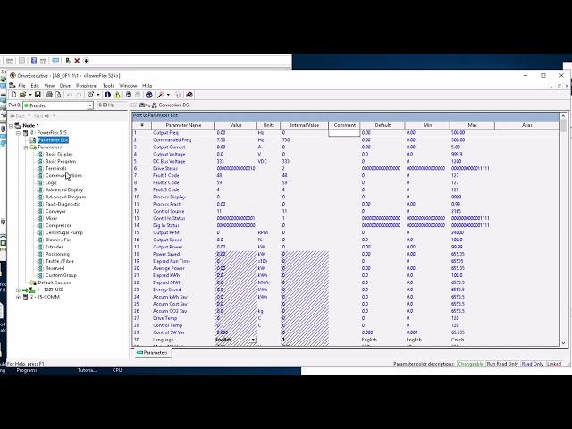 Understanding a PowerFlex 525 VFD Parameters Detailed Version 2024