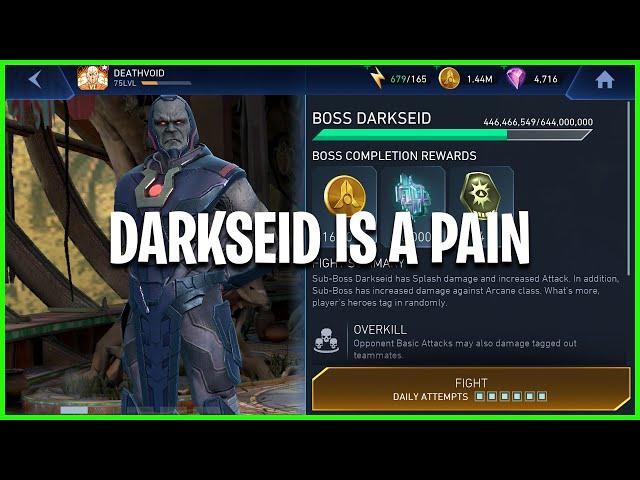 Injustice 2 Mobile | Boss Darkseid Is a Pain | Ancient Judgement | Heroic 3 Tier 5