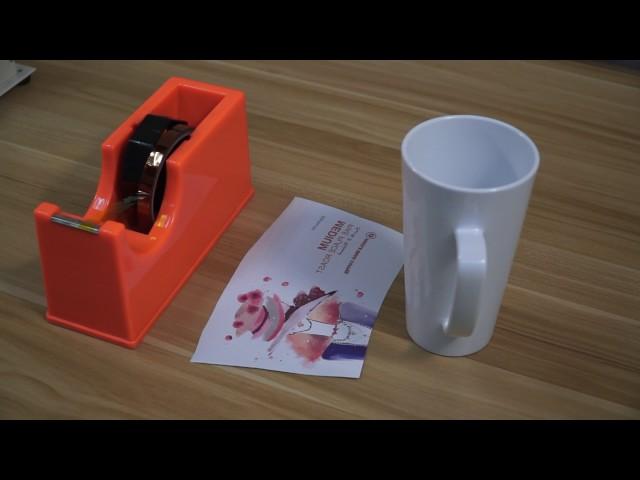 3D Polymer Sublimation 17oz. Latte Mug printing video(All-in-One Mug Press)