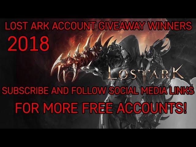 Lost Ark 로스트아크 Lost Ark Online MMORPG FREE Account Giveaway Winners! (More Giveaways Very Soon)