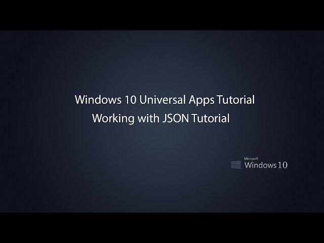 Windows 10 Universal Apps - Json Data with Newtonsoft.Json