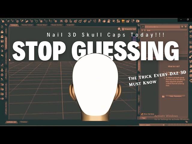 Daz Studio Tutorial: How to Create a Realistic Skull Cap for Daz 3D Characters | Newbie to Pro Guide