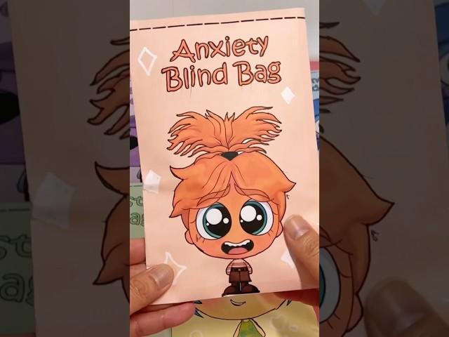 Inside Out 2 Anxiety blind bag  #diy #papercraft #craft #blindbag #asmr #papersquishy #insideout