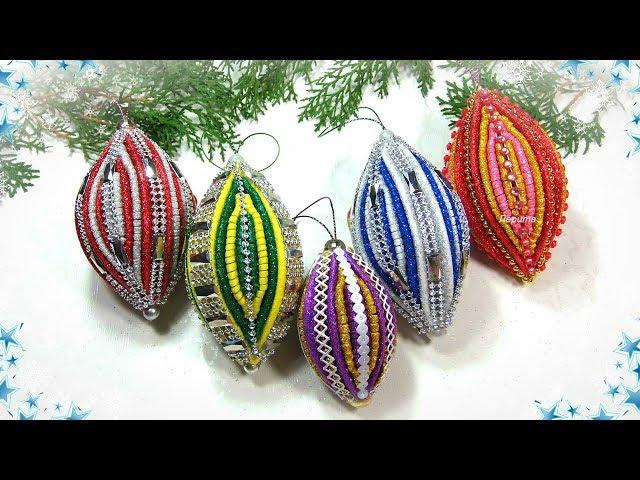 diy christmas ornaments on the Christmas tree