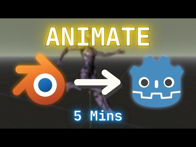 BLENDER to GODOT 4: Rigging & Animation Tutorial in 5-min #godot #blender