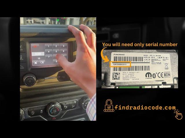 4 digit Unlock Code for Jeep Wrangler Stereo Radio  ( VP2_5, RA2, VP2, VP1) | Instant Service